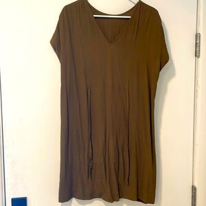 Madewell tie midi dress